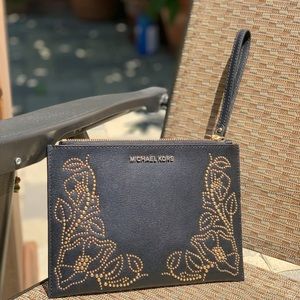Michael Kors Nouveau Floral Large Zip Clutch
